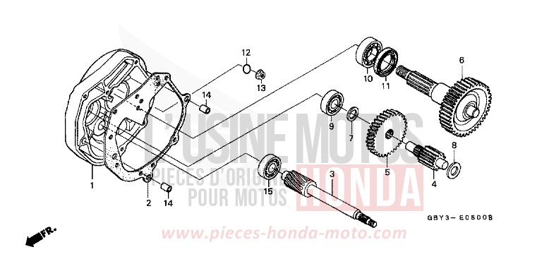 GETRIEBE von CB1300 Super Bold'or ABS FURY RED (R240) von 1999